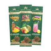 KING PALM HEMP WRAPS WITH FLAVOR TIPS 2PK